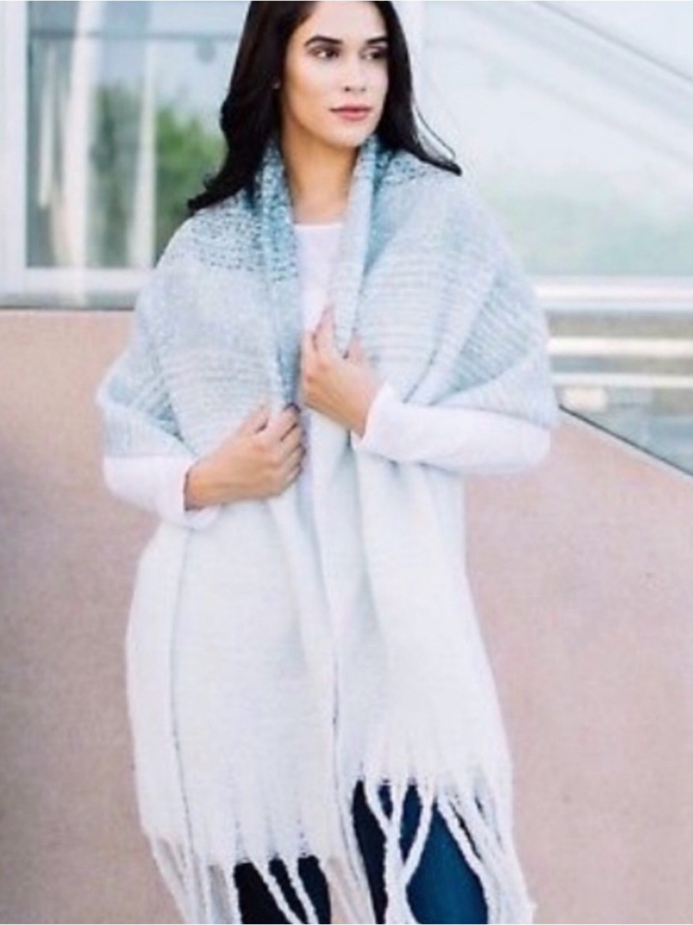 Mer Sea Always By the Sea oversized travel wrap ombré